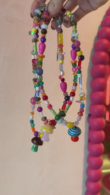 Funky Mushroom Necklace