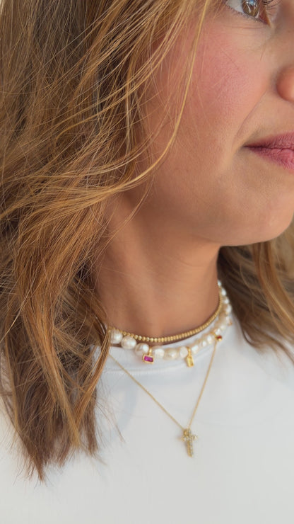 Ari Gold Pearl Necklace