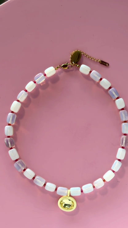 Pink Butter Necklace