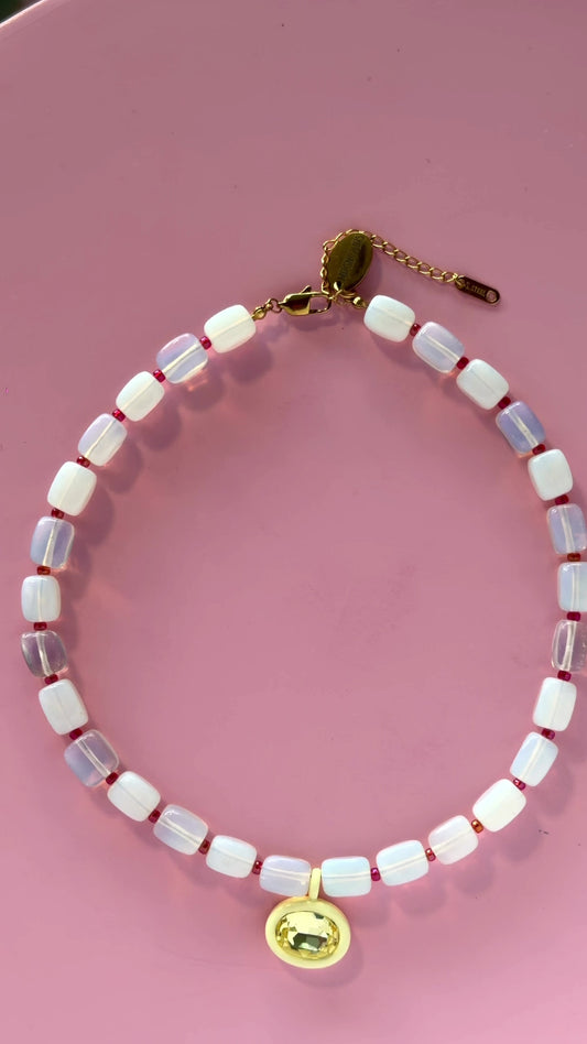 Pink Butter Necklace